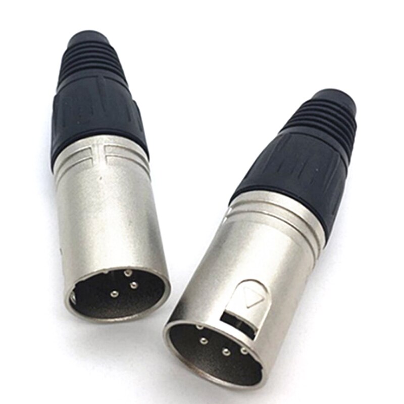 Mannelijke &amp; Vrouwelijke 3-Pin 4-Pin 5-Pin Xlr Microfoon Audio Kabel Plug Connectors Kanon Kabel terminals 1Pc