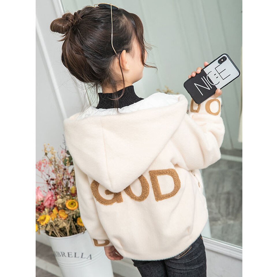 Teenager Mädchen Jacke Herbst Winter Jacke Für Mädchen Pelzmantel Kinder Jacke Kinder Oberbekleidung Mantel Für Mädchen Kleidung 5 -12 jahr