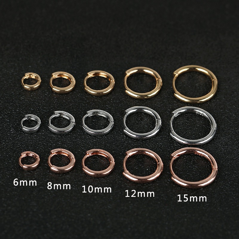 2 stuks mode hoepel oorbellen, goud kleur kleine kraakbeen oorbellen piercing sieraden trendy vrouwelijke hoepels oorbellen voor vrouwen mannen