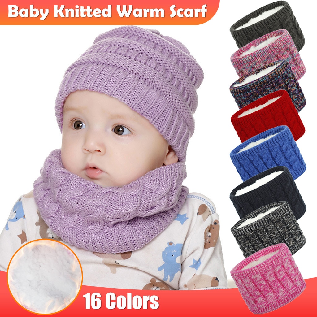 Bebé Cuello de punto Cuello bufandas niños invierno cálido bufanda para niños y niñas niños Niño, bebé, Invierno espesar bufanda Braga Cuello Niño
