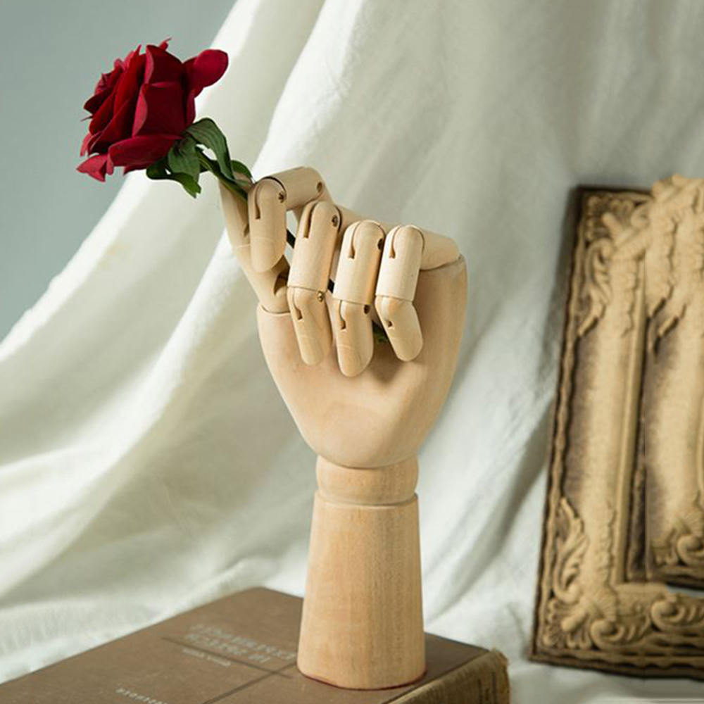 18/25/30cm Hand Model Man-Home Decoration Ornaments Wood Hand Movable Limbs Joint Human Artist Model
