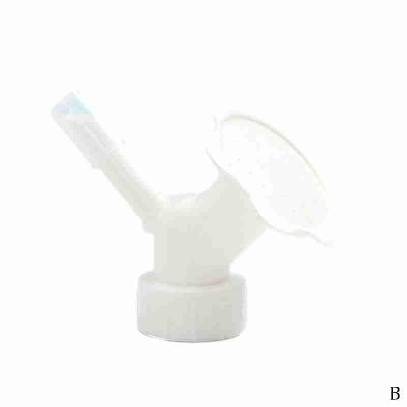 2 In1 Sprinkler Hoofd Watering Sprinkler Nozzle Voor Bloem Irrigatie Blikjes Plant Tool Watering Waterers Fles Strooi: WHITE