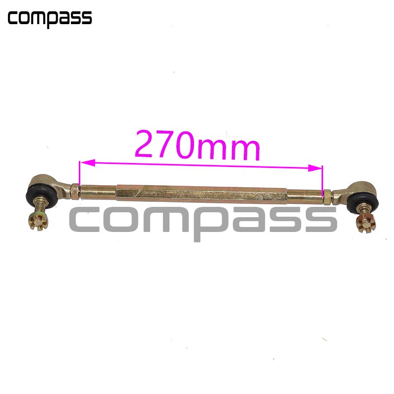 1 par 210mm 240mm 250mm 270mm 300mm m10 atv dragstagssatser passar kulled för kina fyrhjulingar delar: 270mm