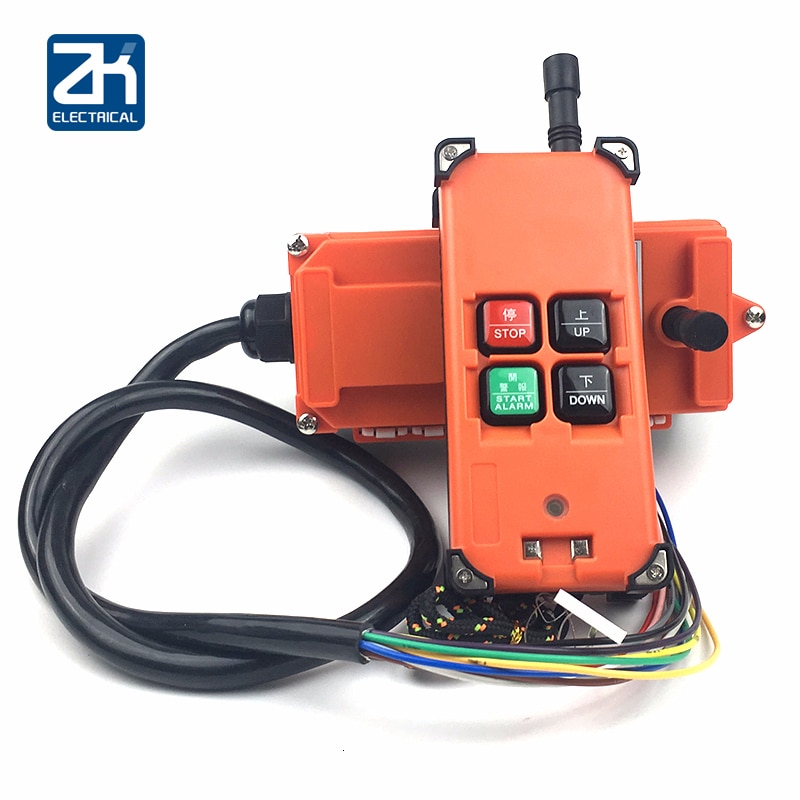 Remote Control Distance Of 4 Keys For Overhead Crane Wireless Radio Universal Ac/Dc12V 24 V 110V 220V 380V