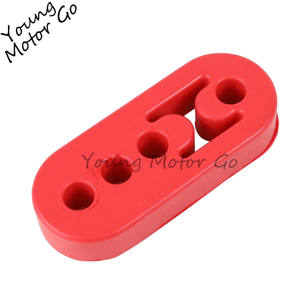 Soporte Universal de goma de poliuretano para tubo de escape de coche, colgador, silenciador, aislante, buje, WLR8952: L Red