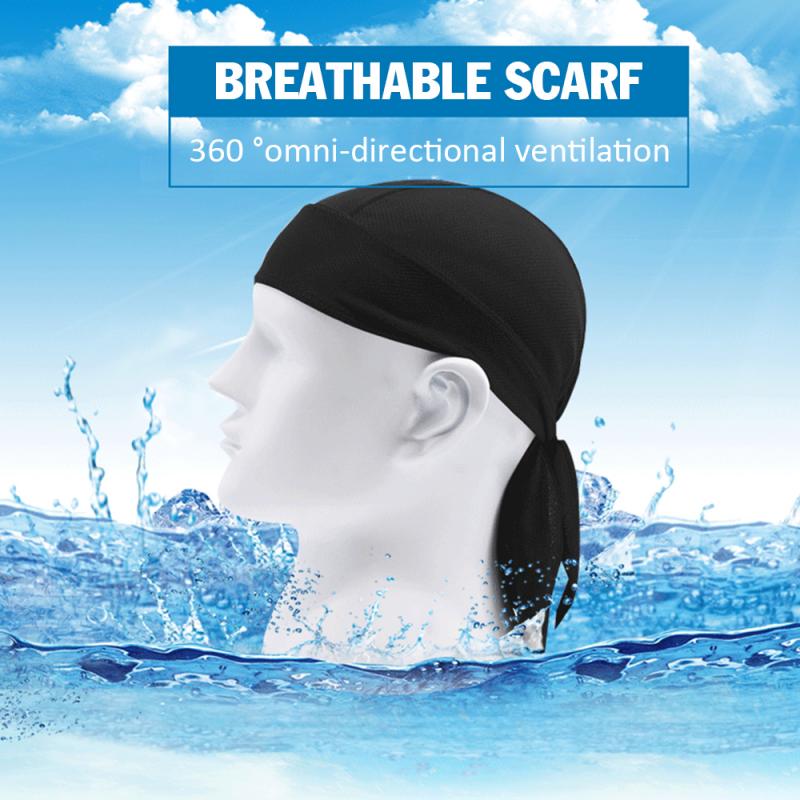 Outdoor Quick Dry czysta czapka kolarska szalik na głowę chustka na głowę z pałąkiem na głowę letni mężczyzna Running Riding Bandana Ciclismo czapka piracka kaptur