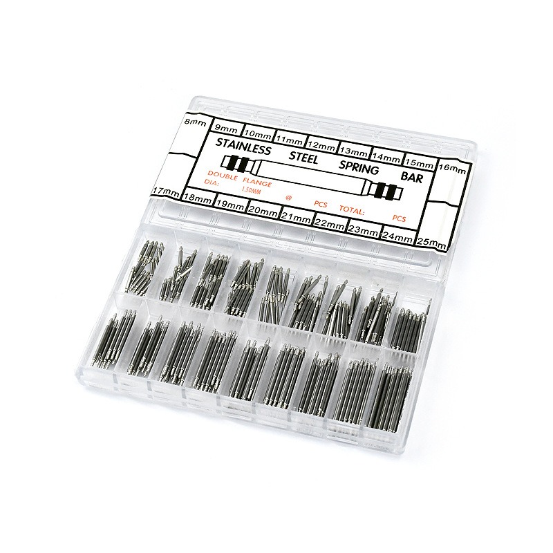 360PCS/Box 8-25mm Stainless Steel Watch Band Repair Tool Spring Bar Strap Link Pins For Watchmaker Watch Repair Tool Part