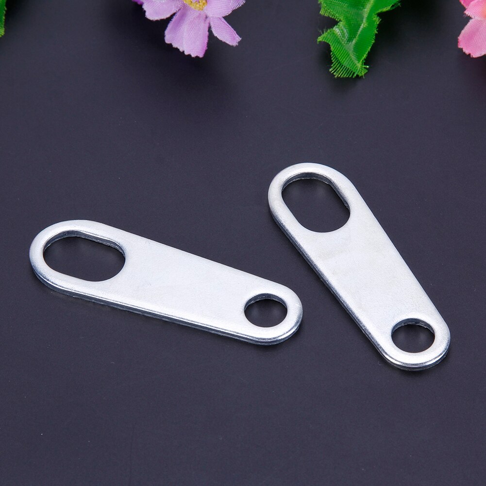 Motorcycle Turn Signal Indicator Light Lamp Holder Shock Brackets (Silver)