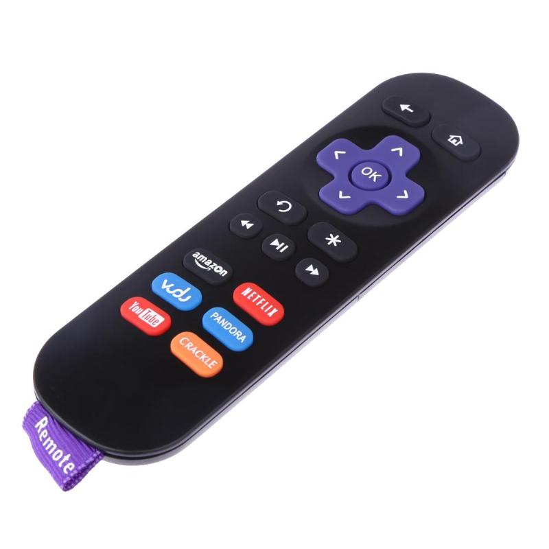 1pc Newest technology Replacement Remote Control for ROKU 1/ 2/ 3/ 4 LT HD XD XS with Strap Black Smart Remote Control