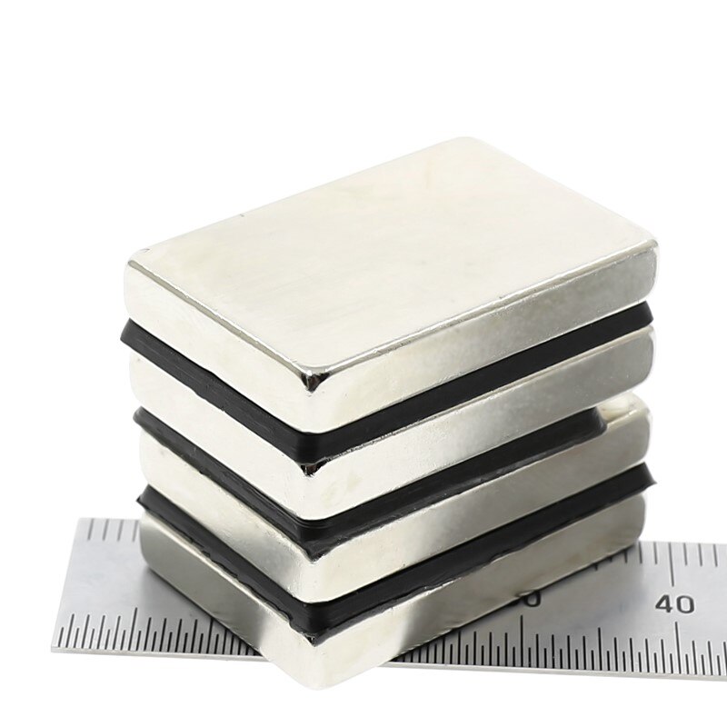 5-20Pcs N52 40X15X4 Mm Super Sterke Vel Zeldzame Aarde Magneet Blok Rechthoekige 40*15*4 Neodymium Magneten 40Mm X 15Mm X 4 Mm