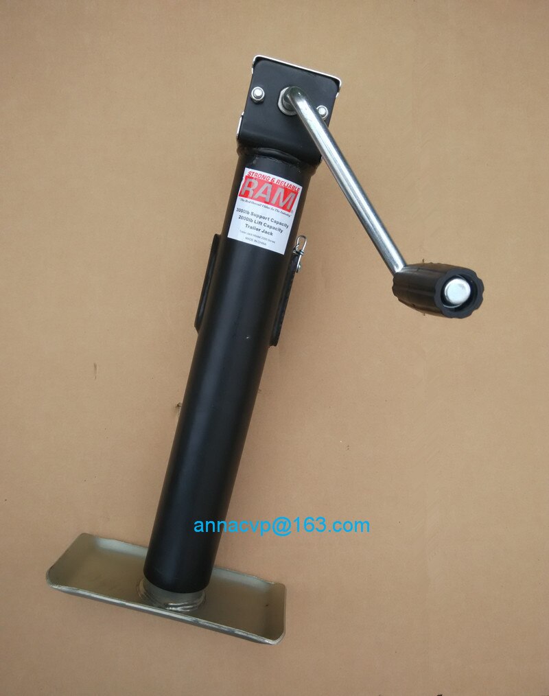 Side Wind 2000 lbs Pipe Mount Swivel Jack Round Pipe Mount Swivel Trailer Jack Sidewind 10" Lift Camper Trailer RV