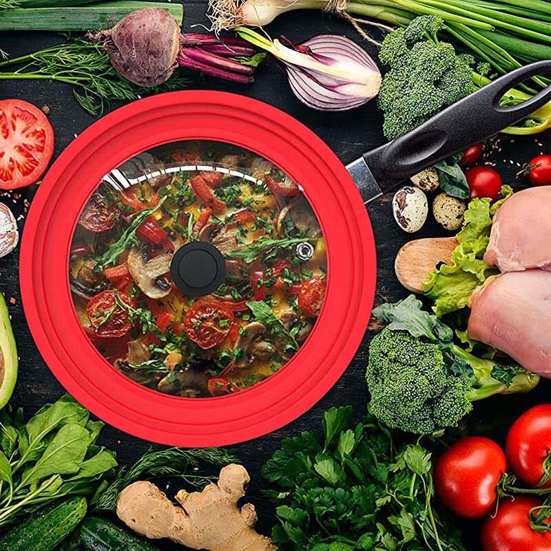 Universal for Pots and Pans Silicone Lids for Fryi... Grandado