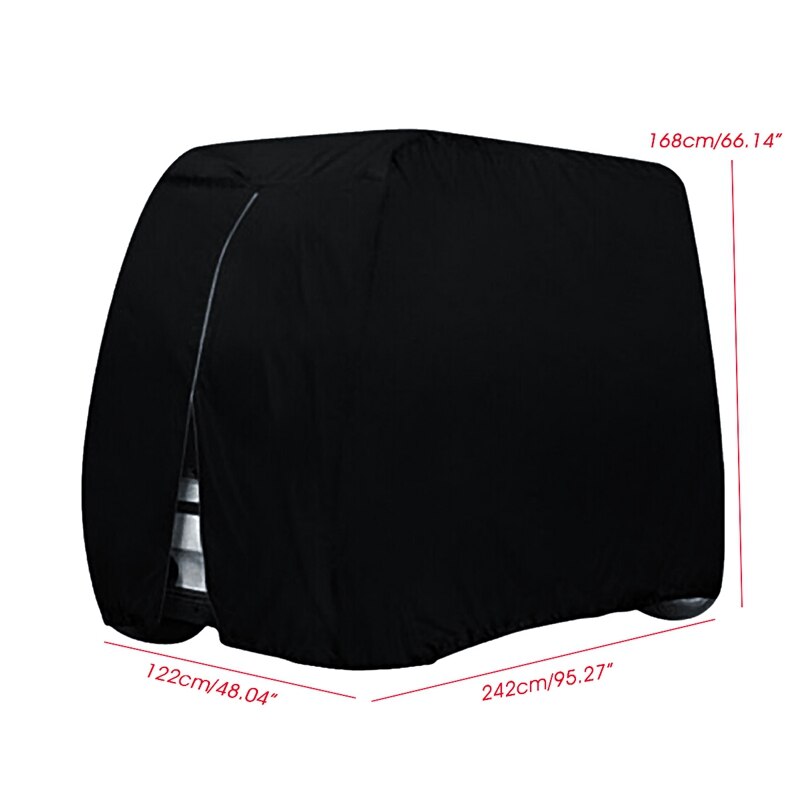 Golf Cart Sightseeing Cart Universal Waterproof Dust Cover for Yamaha EZ Go Club 242 x 122 x 168 cm