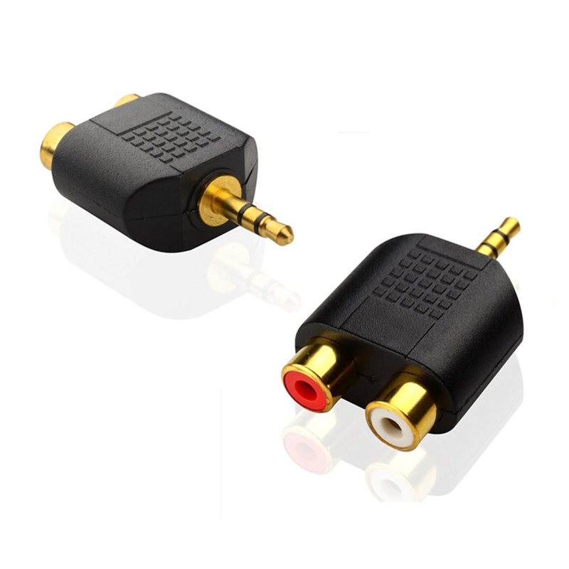 Jack de Audio estéreo de 3,5mm hembra a 2 RCA macho/3,5mm macho a 2 RCA hembra/3,5mm hembra a 2 RCA hembra adaptador de conector