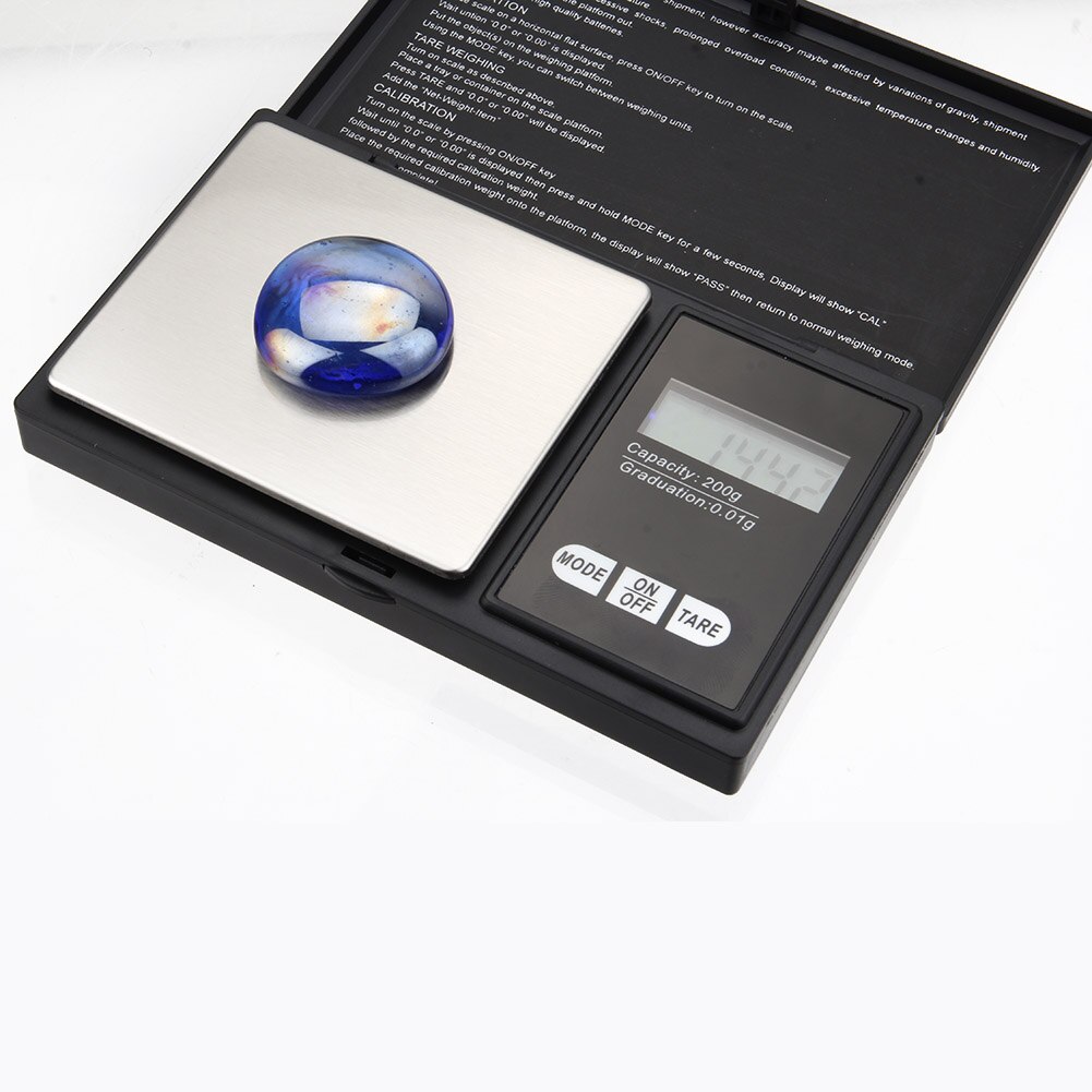 High Digital Pocket Scale 200 x 0.01g Fine Balance Digital Scale Coin Weighing Scales for Jewelry LG66
