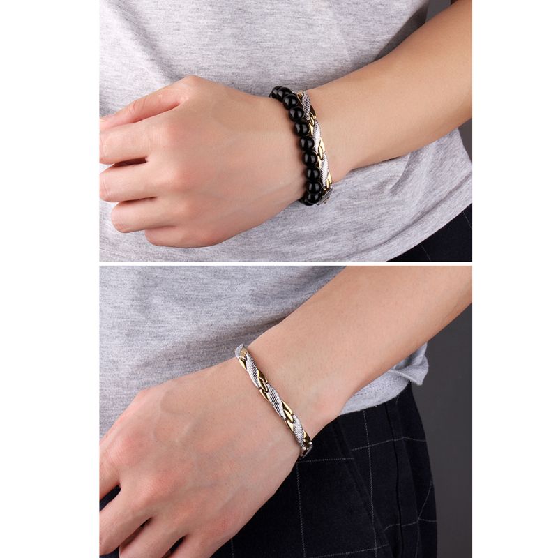 Twisted Gezonde Power Magnetische Therapie Gezondheid Armband Artritis Carpaal Tunnel Pijnbestrijding Armband Gezondheid Cares Sieraden