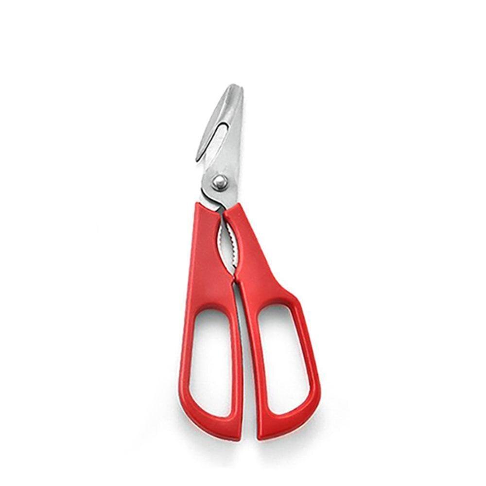 Snip Kitchen Cracker Lobster prawn peeler Crab Shell Leg Seafood Shellfish Scissor Shear Shrimp Tool Kitchen Tools: red