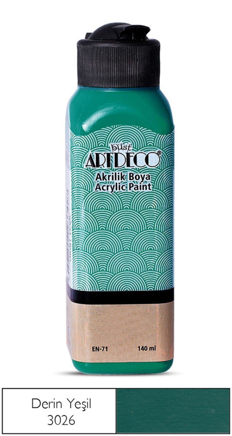 Artdeco farba akrylowa zielony kolor i odcienie: deep green