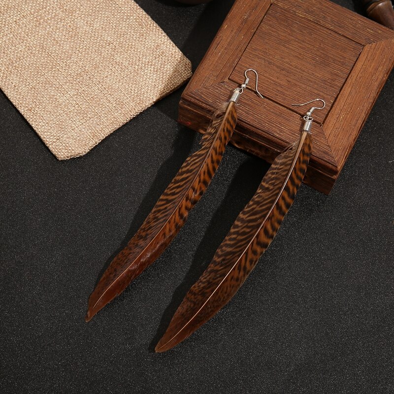Tassel Pendant Earrings Women's Jewelry Wedding Jewelry，Christmas ，Wedding ，feather earringsboho earringstassel earring: YU34