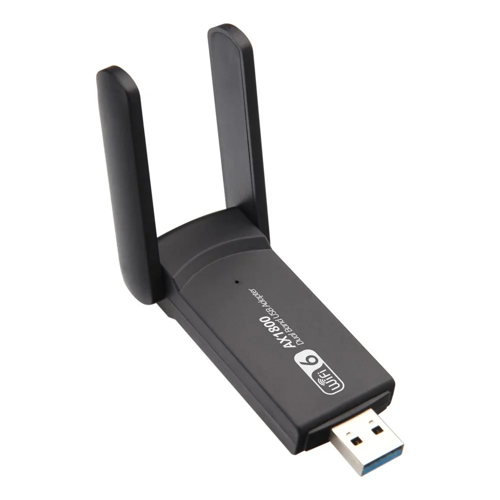 adapter WiFi 6 USB 2.4G i 5G AX1800 szybki klucz bezprzewodowy USB3.0 karta sieciowa MT7921AU WiFi6 adapter dla wygrać10/11