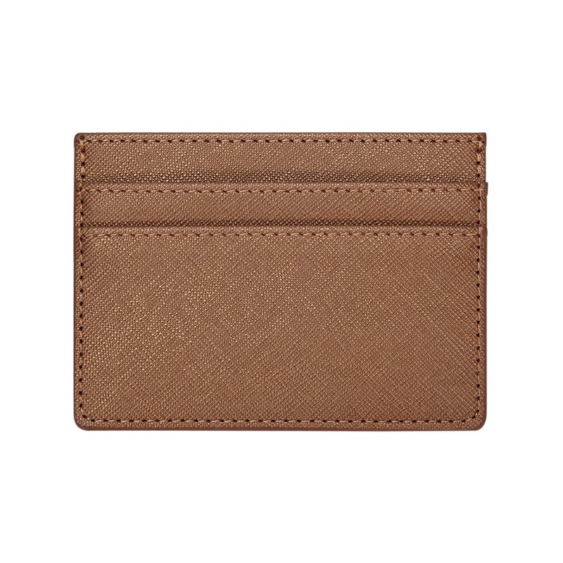 Multi Slot Card Holder Slim Bank Credit Card ID Cards Coin Pouch Case Bag Wallet Organizer Women Men Thin Business Card Wallet: B-brown