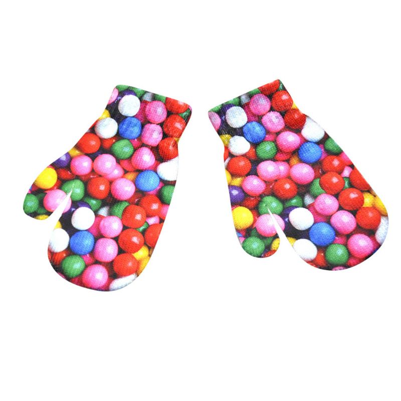 Bébé gants enfant en bas âge Animal dessin animé moufles garçons et filles doigt complet gant anti-rayures hiver accessoires T8ND