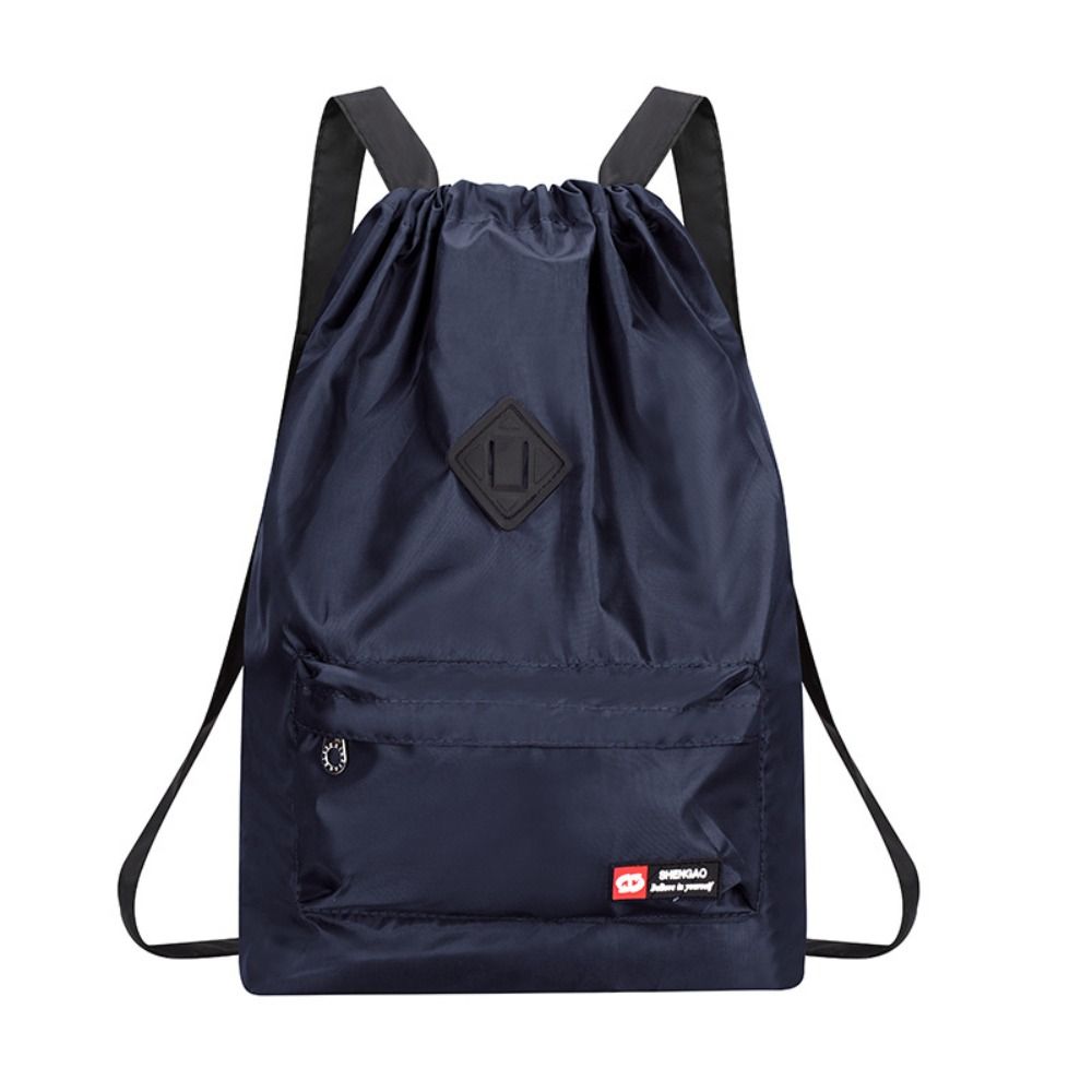 Estudante mochila feminina sacos de escola à prova dwaterproof água grande capacidade ins moda cordão mochila saco de viagem: Marrom