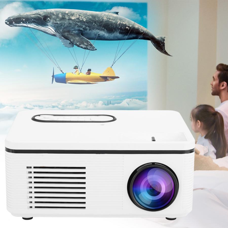 S361 Mini Home Portable LED Projector 1080p HD for Desktop / DVD / Mobile Phone / Speaker(US 100-240V)