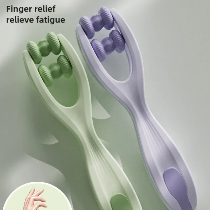 Finger Massager Dual-Row Roller Easy Use Relieve Finger Fatigue Promote Blood Circulation Portable Roller Finger Massager