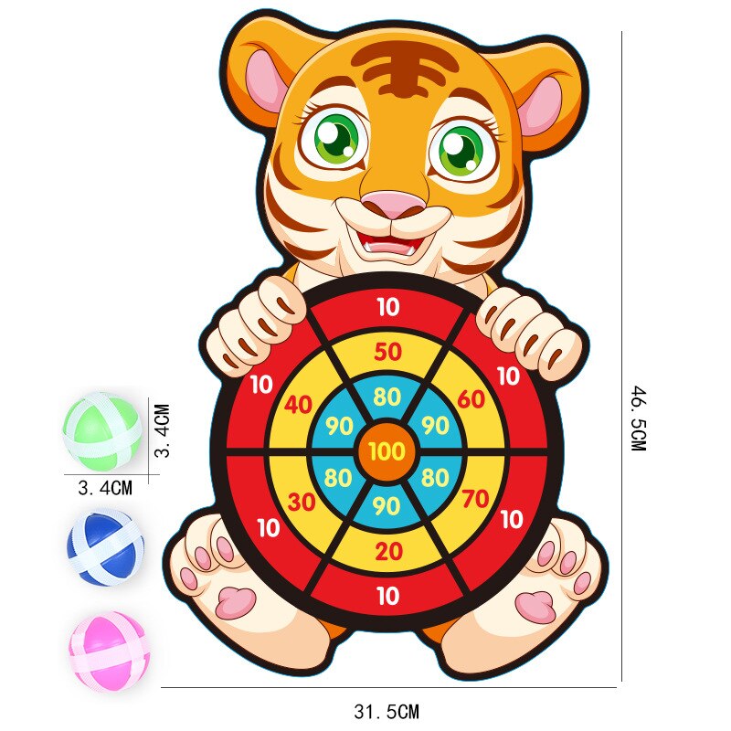 Cartoon Dier Dartbord Leuke Doel Dart Nauwkeurigheid Precisie Doel Kids Vrije Tijd Sport Accessoires Voor Kinderen: tiger