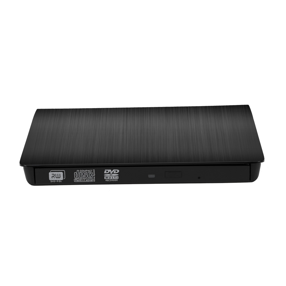 Unidad portátil externa DVD-RW USB para Windows, Linux y Mac, lector de DVD externo ODD, 1,5 CM, Plug & Play