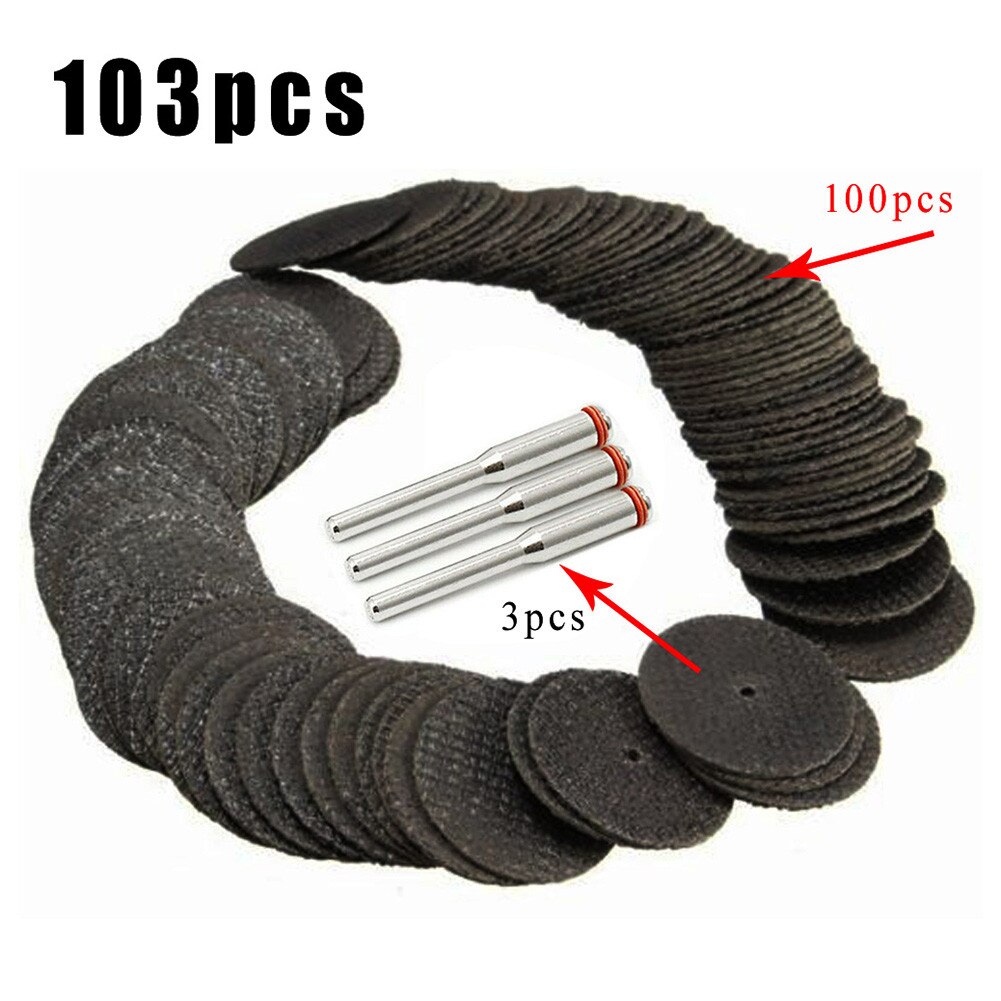 1/8\" Shank Cut Off Wheel Disc Rotary Discs Saw 3* Mandrel Fiberglass Kit