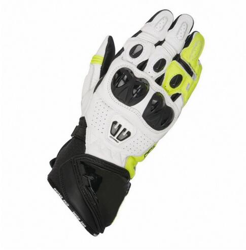 Alpin GP Pro R2 Motorcycle Motorbike Leather Gloves | All Colours & Sizes: YELLOW / L