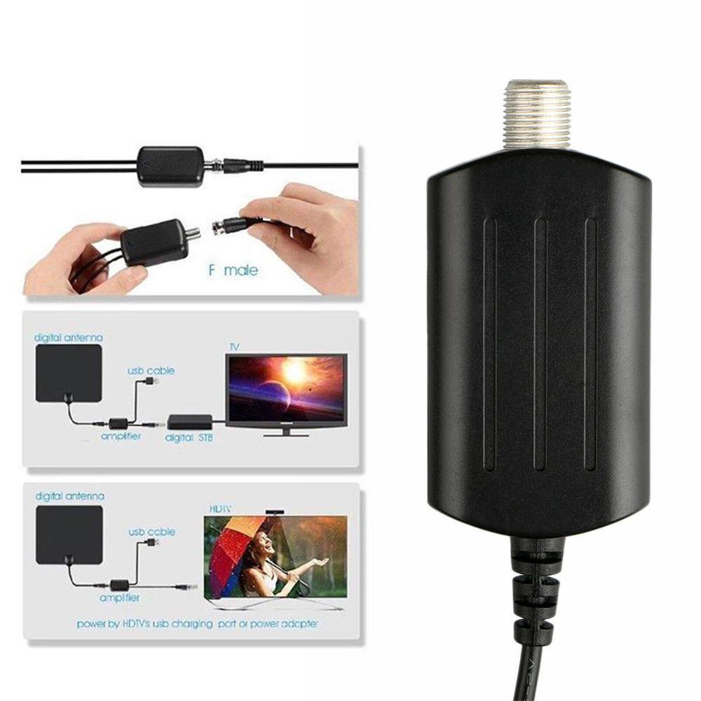 1Pc Hdtv Antenne Versterker Signaal Booster Tv Hoge Kanaal Uhf Gain Boost Vhf Indoor B8M5