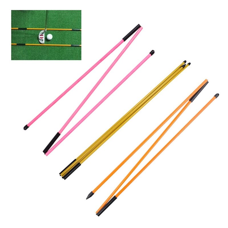 Golf Alignment Bar Orange Fiberglass Placement Training Aids