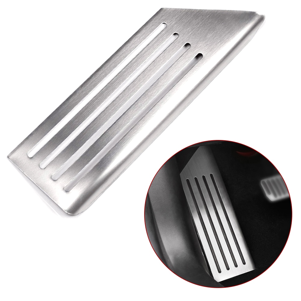 For tesla modell 3 tilbehør aluminiumslegering fotpedal gass gass brems pedal hvile pedal pads matter deksel bil styling