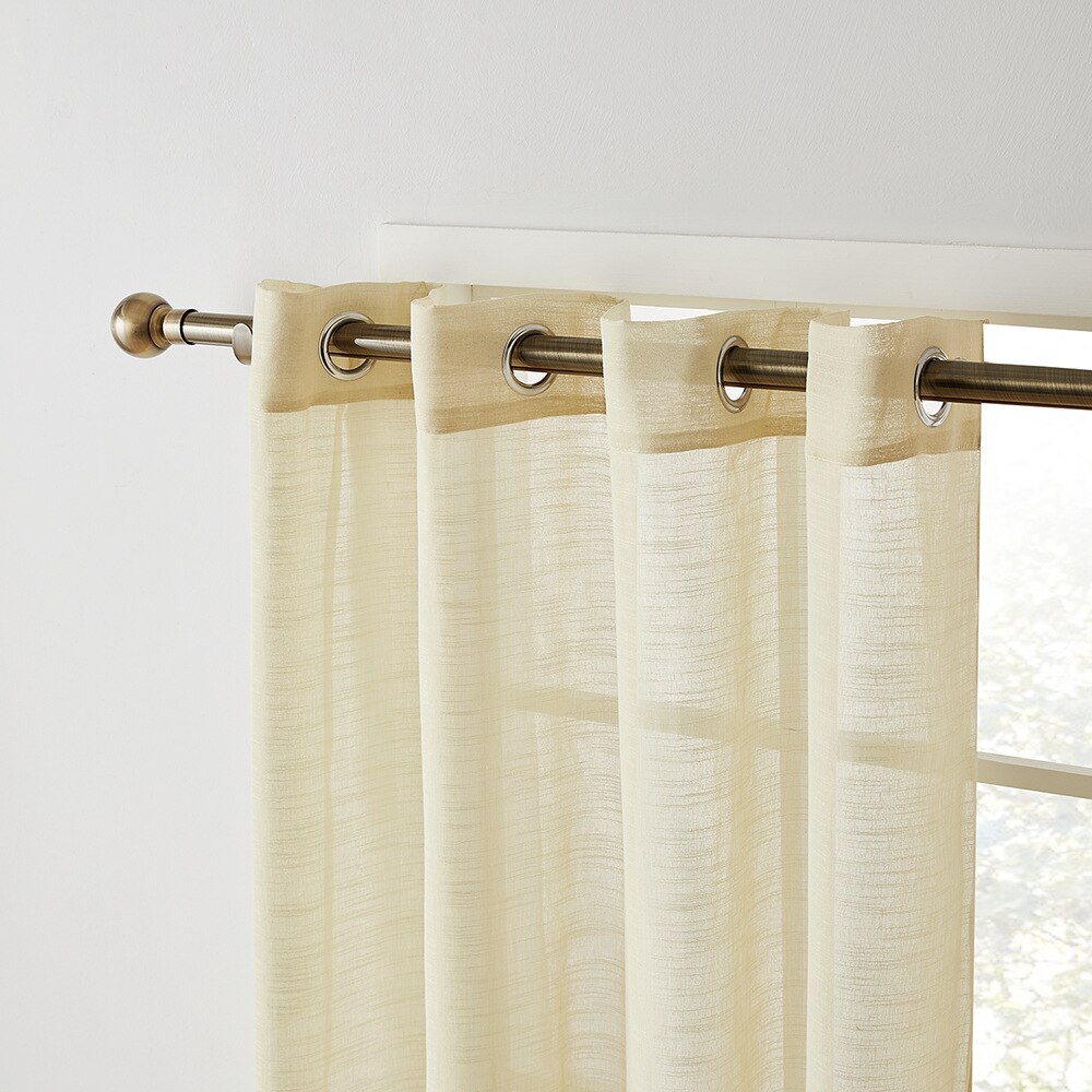 Bron Slub Doris Gordijn Stof Slaapkamer Venster Scherm Vlakte Tule Gordijn String Gordijnen Voor Woonkamer Luxe Thuis Textiel: Apricot / 140X260cm 1pcs