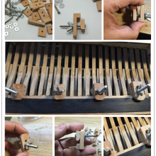 Hull planking clamps for model ship planking clamps, pear wood, , 10 pieces/box
