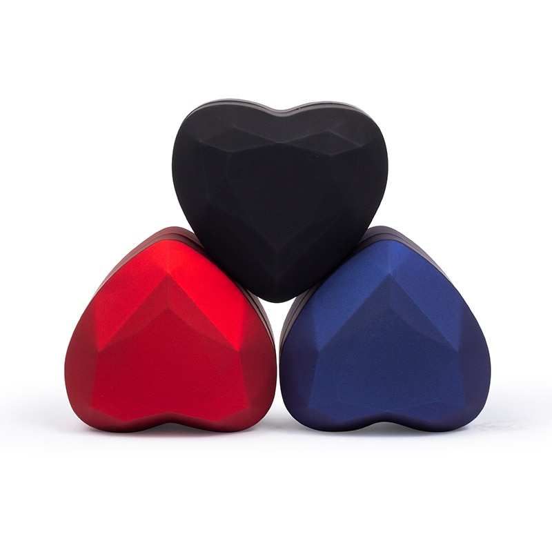 TA MINGREN heart-shaped LED wedding ring pendant box display storage jewelry Case velvet lining 6 colors available