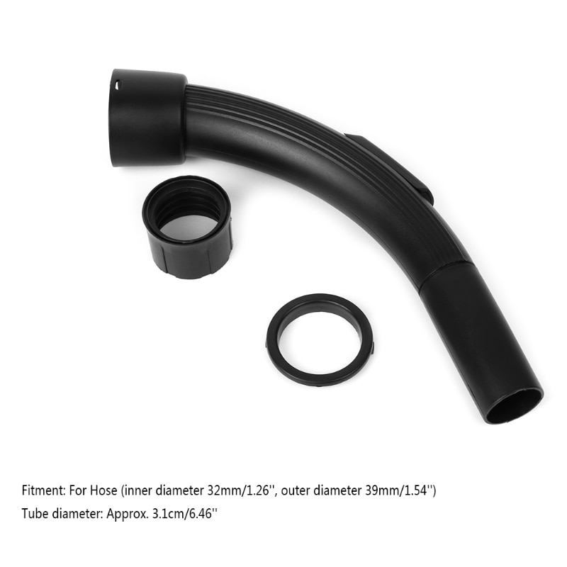 32mm Staubsauger Schlauch Griff Kunststoff Gebogen Ende Gebogene Filter Düse Ersatzteil