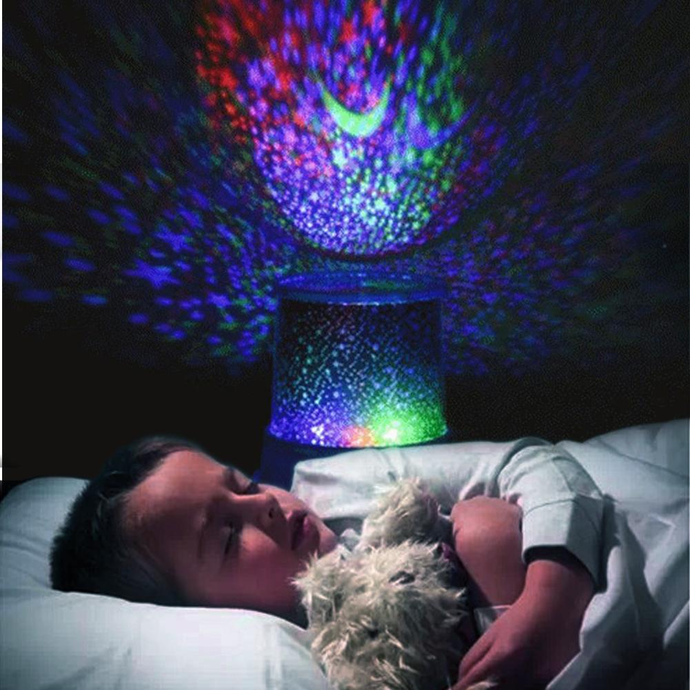 Novelty Kamer Night Light Projector Lamp 2 Modi Starry Star Sky Cosmos Master Kids Kinderen Baby Slaapkamer Slapen Lichten