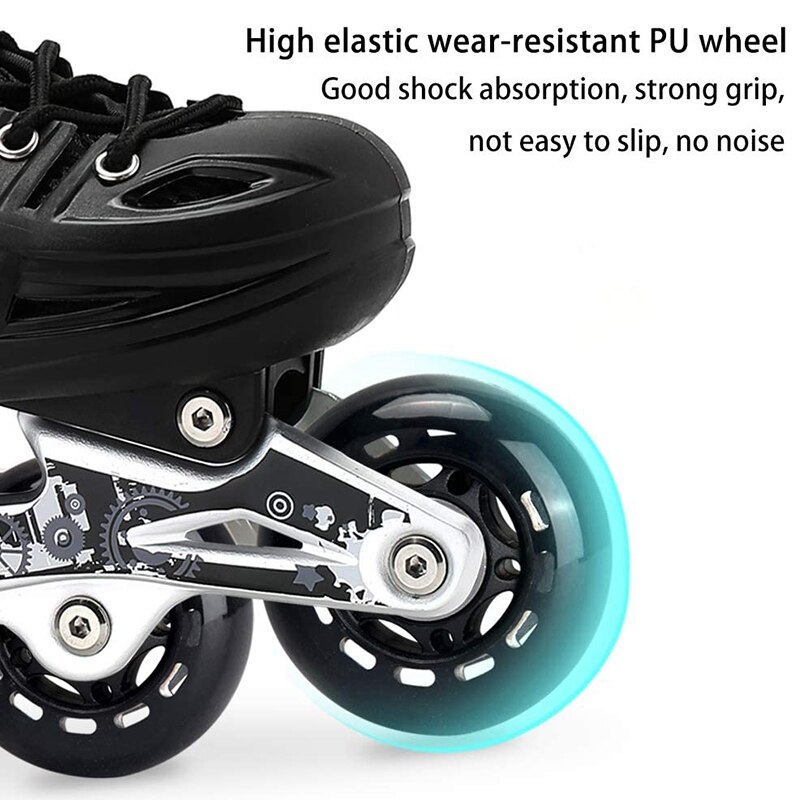Top 8 -pack inline skate hjul, indendørs/udendørs rulleskøjtehjul, udskiftningshjul til rulleblade med leje 64mm