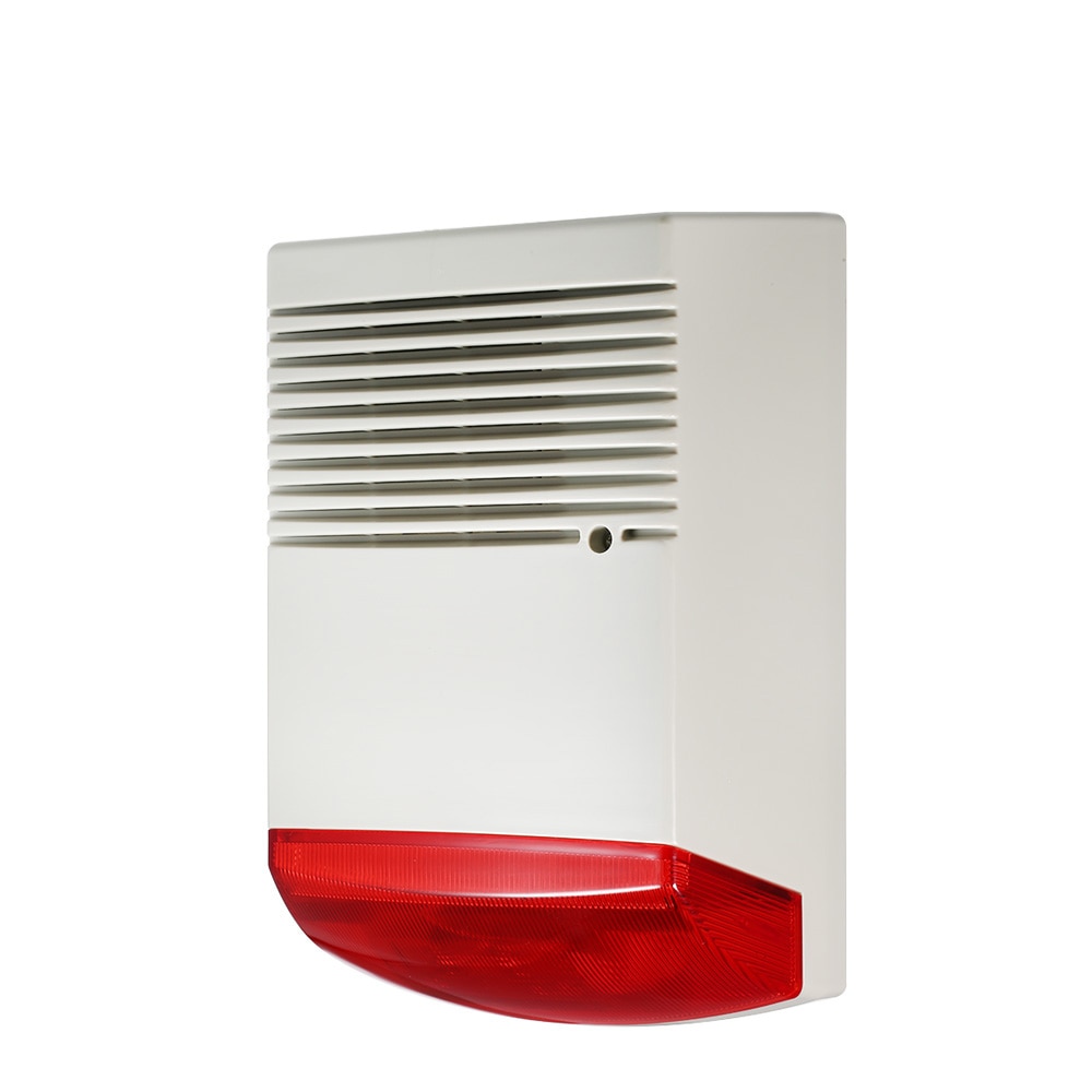 Wired Strobe Sirene Geluid Licht Alarm Rode Zaklamp Hoorn 120dB Alarm Sound Speaker Waterdichte Voor Inbraak Veiligheid &amp; Fire Alarm