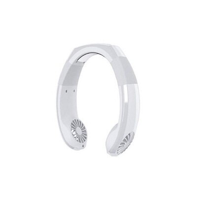 latest USB portable 2-in-1 air cooler mini electric air conditioner portable hanging neck cooling fan: White