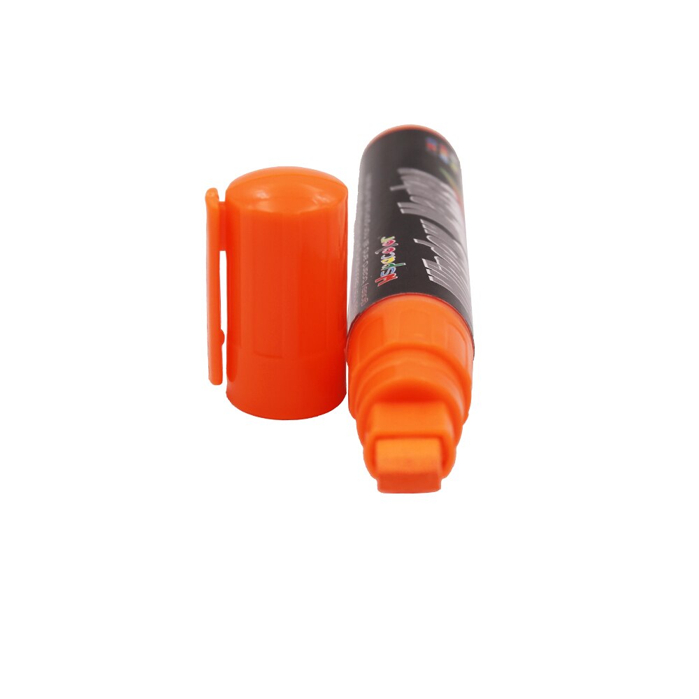 Flashcolor 8mm Bunte Textmarker Fenster Marker Stift für LED Schreibtafel, Tafel Aufkleber, Malerei: Orange