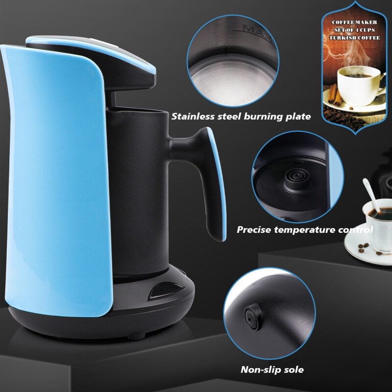 Cafetière Portable pour la maison et le voyage, 600W, Mini Machine à café pour le bureau, prise ue, 220-240V, directe