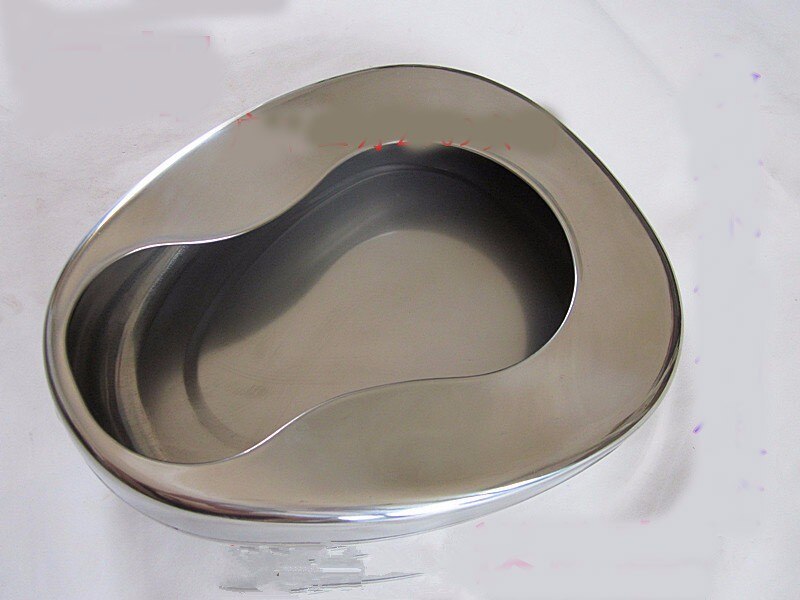 Stainless steel potty toilet bedridden elderly potty urine pot