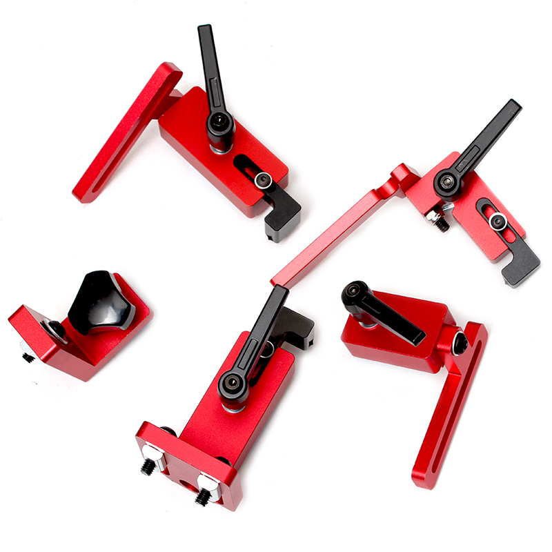 Woodworking T Slot Stopper Miter Gauge Fence Connector Alloy Miter Track Stop Block Saw Table Sliding Brackets Chute Limiter