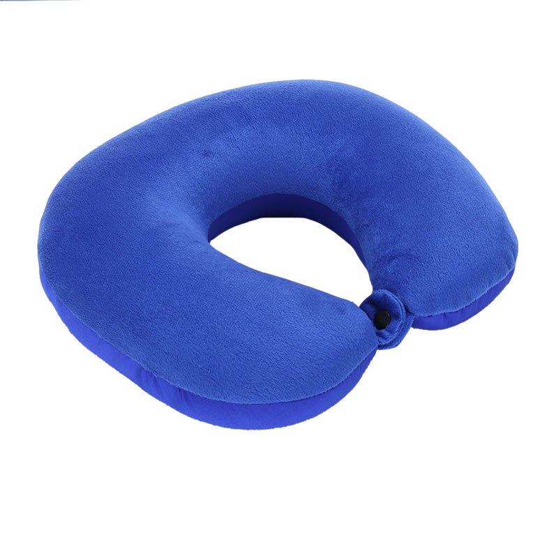 U Shaped Travel Pillow Particles Neck Car Plane Pillows Soft Cushion Home Outdoor Textile Pillow Home Textile Home Garden: Blue