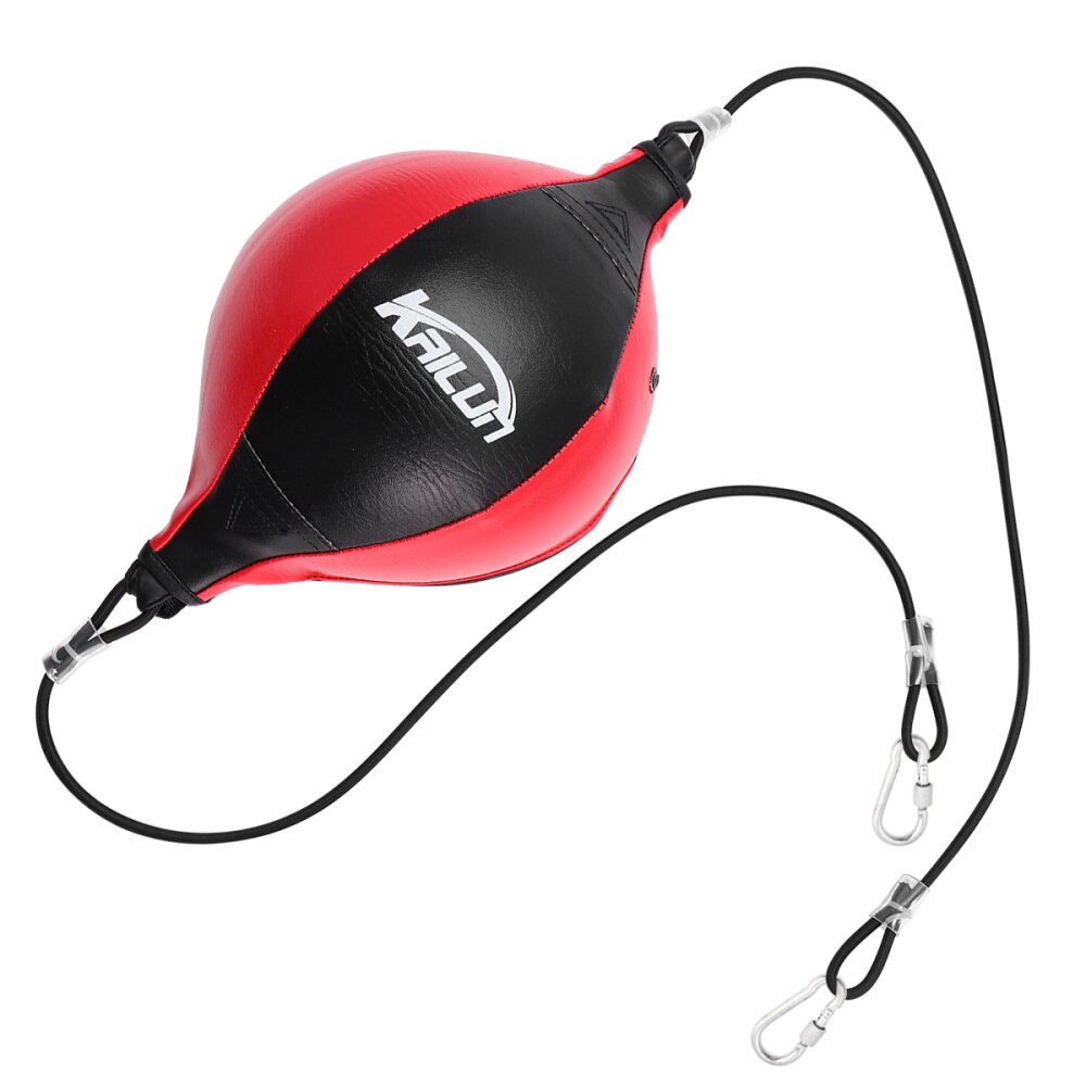 1 Set Boxing Chic Elastic Boxing Hanging Boxing Training Punching Bag: Black  red